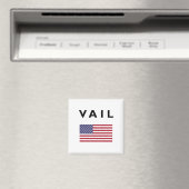 Vail USA American Flag Light Color Magnet (In Situ (Geschirrspüler))