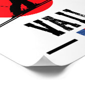 Vail Usa Ski Resort Rocky Mountains American Skiin Poster (Ecke)