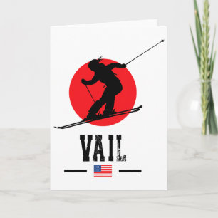 Vail Usa Skigebiet Rocky Mountains Amerikanisches Karte