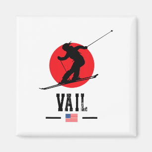 Vail Usa Skigebiet Rocky Mountains Amerikanisches Magnet