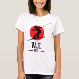 Vail Usa Skigebiet Rocky Mountains Amerikanisches T-Shirt