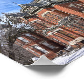 Vaile Mansion, Independence, Missouri, im Schnee Poster (Ecke)