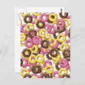 Vairied Doughnut Postkarte (Vorne/Hinten)