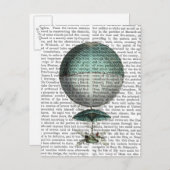 Vaisseau Volant Hot Air Ballon Postkarte (Vorne/Hinten)