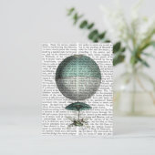 Vaisseau Volant Hot Air Ballon Postkarte (Stehend Vorderseite)