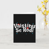 Vaistinu Se Rodi Serbian Christmas Karte (Gelbe Blume)