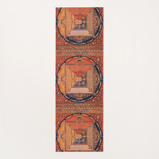 Vajradhatu Mandala Thangka mit Monogramm Yogamatte (Rückseite)