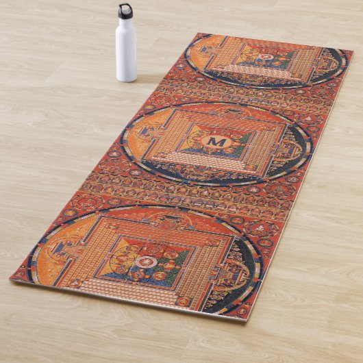 Vajradhatu Mandala Thangka mit Monogramm Yogamatte (Beispiel)