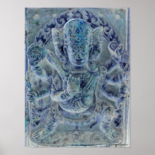 Vajrapani Blue Poster (Vorne)