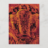 Vajrapani Head Gold Postkarte (Vorderseite)
