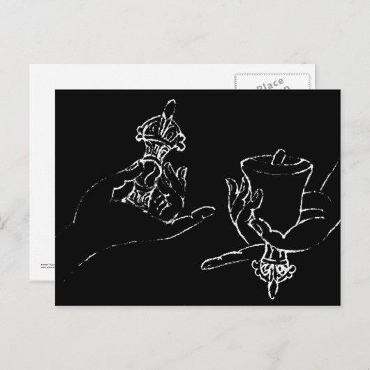 Vajrasattva Mudra Postcard Postkarte (Vorne/Hinten)