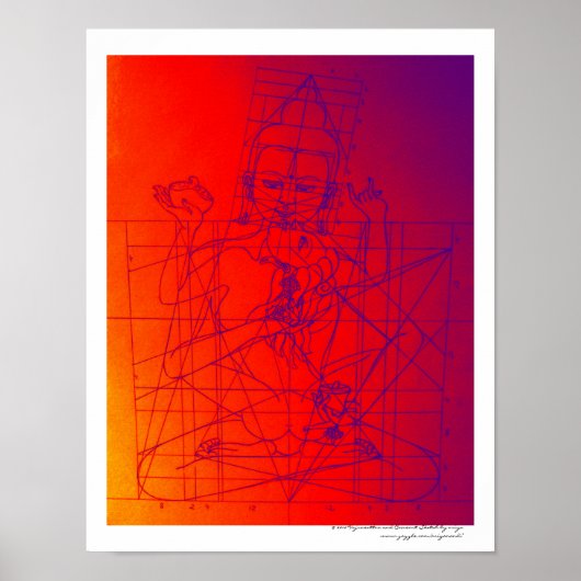 Vajrasattva und Consort Sketch Poster (Vorne)