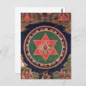 Vajravarahi Vajrayogini Tibetanischer Buddhist Man Postkarte (Vorne/Hinten)