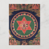 Vajravarahi Vajrayogini Tibetanischer Buddhist Man Postkarte (Vorderseite)