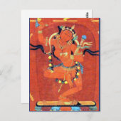 Vajravarahi Vajrayogini tibetisch-buddhistische Go Postkarte (Vorne/Hinten)