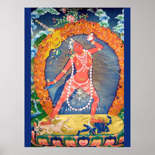 Vajrayogini tibetisch-buddhistische Deity Poster (Vorne)