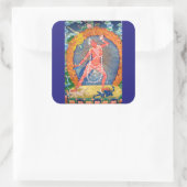 Vajrayogini tibetisch-buddhistische Deity Quadratischer Aufkleber (Tasche)
