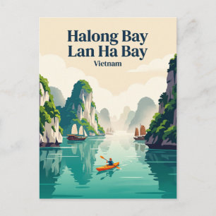 Vaka Halong-Bucht Lan Ha Bucht Vietnam Postkarte