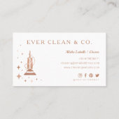 Vakuum Berufliche Haushaltshilfe & Hausreinigung Visitenkarte (Rückseite)