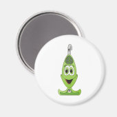 Vakuum Cartoon Green Magnet (Vorderseite/Rückseite)