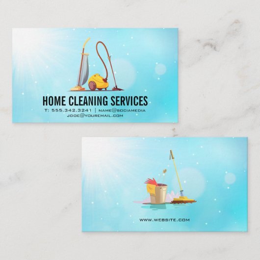 Vakuum-Logo Visitenkarte (Vorne/Hinten)