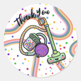 Vakuum-Party-Aufkleber Runder Aufkleber