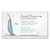 Vakuumreiniger-Illustration Magnetische Visitenkarte (Vorderseite)