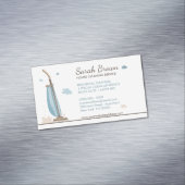 Vakuumreiniger-Illustration Magnetische Visitenkarte (Beispiel)