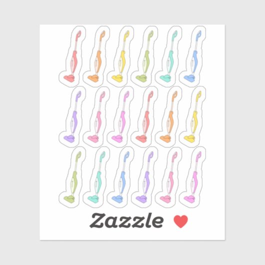 Vakuumreiniger Putzwählt Erinnerung Planner Aufkleber (Blatt)