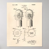 Vakuumröhre 1927 Patent Art Old Peper Poster (Vorne)