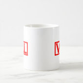 Val Briefmarke Kaffeetasse (Mittel)