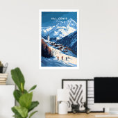 Val Cenis Ski Print 1 Poster (Heimbüro)