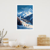 Val Cenis Ski Print 1 Poster (Küche)