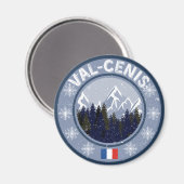 Val Cenis Skistation Magnet (Vorderseite/Rückseite)