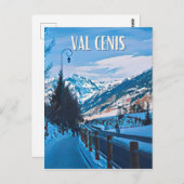 Val-Cenis Skistation Postkarte (Vorne/Hinten)