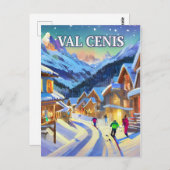 Val Cenis: Smaragd des Alpes, Seenia Hivernale Postkarte (Vorne/Hinten)