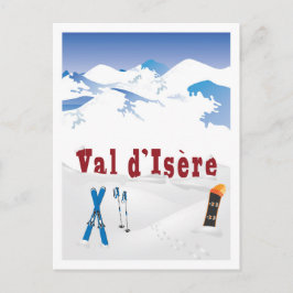 Val d’Isere, die französischen Alpen, Postkarte