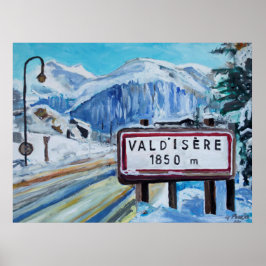 Val d’Isère Gemälde – Französische Alpen Poster