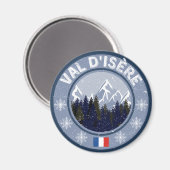 Val D’Isère Skistation Magnet (Vorderseite/Rückseite)