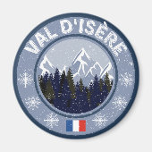 Val D’Isère Skistation Magnet (Vorne)
