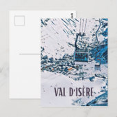 Val d’Isère Skistation Postkarte (Vorne/Hinten)