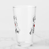 Val d'Aosta Flag Herz, Italien, Aostatal Glas (Links)