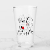 Val d'Aosta Flag Herz, Italien, Aostatal Glas (Vorderseite)