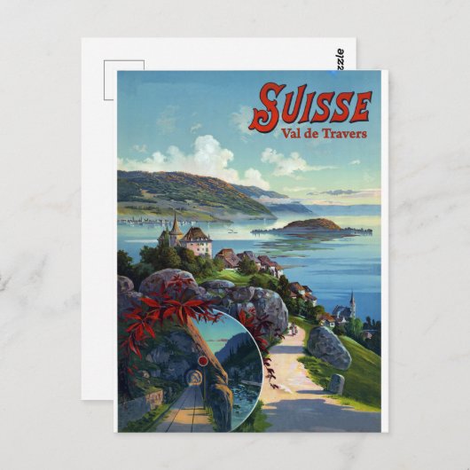 Val de Travers, Schweiz Postkarte (Vorne/Hinten)