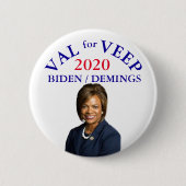 Val Demings für Vizepräsident 2020 Button (Vorderseite)
