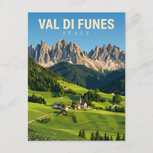 Val di Funes Italien Postkarte