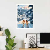 Val disere Druck 1 Poster (Heimbüro)