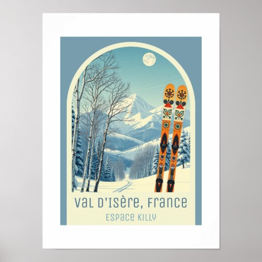 Val d'Isere France Espace Killy ski Poster (Vorne)
