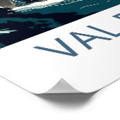 Val D'Isere France Reisen Print Poster (Ecke)