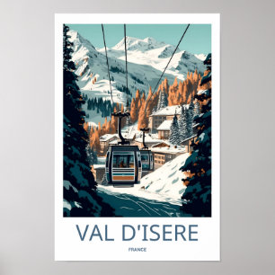 Val D'Isere France Reisen Print Poster